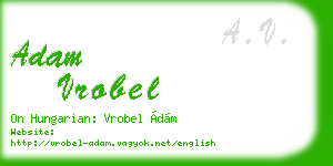 adam vrobel business card